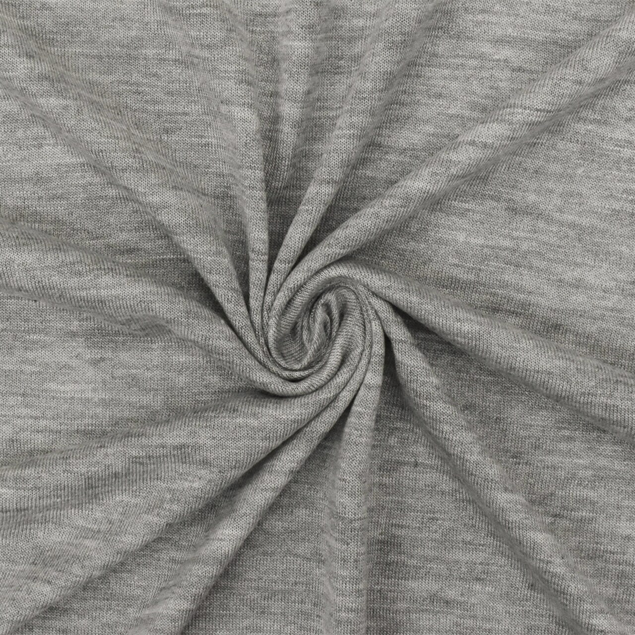 Heather Simple Gray-Gray Stretch Rayon Jersey Knit Fabric By the Yard